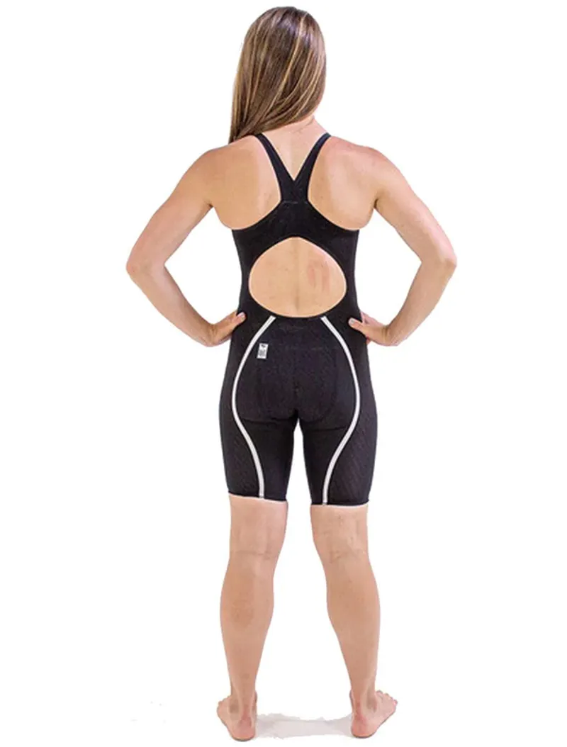 Finis Rival Open Back Kneeskin Black-4